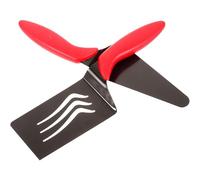 PATKAW Spatules à Pizza Noir Ensemble de 2 en Acier Inoxydable Poignée Ergonomique Portable, Accessoire la Cuisine pour Pâtisserie et Restaurants