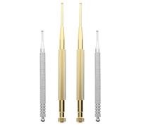 PATKAW Stylo D'acupuncture et Stimulation des Points D'acupuncture Auriculaire 4pcs en Acier Inoxydable Embout Protecteur et Positionnement Précis pour Massage