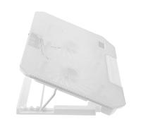 PATKAW Support de Refroidissement pour notebooks et tablettes 12-15.6", Ventilateurs Silencieux Doubles, Structure Plastique et métal, 4 hauteurs Ajustables, adapté pour Gaming et études