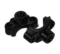 PATKAW Support de Rétroviseur Moto et Moto en Alliage D'aluminium Noir , Sécurisé Installation Facile avec Design Demi-couvercle , Lot de 2 Pièces pour