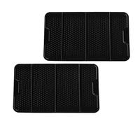 PATKAW Support Téléphone Portable Voiture 2pcs en PU Noir Antidérapant Multifonctionnel pour Tableau de Bord, Design Élégant et Utilisation Polyvalente Quotidien