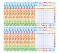 PATKAW Tableau de Récompense et Gestion du Comportement 50 Feuilles pour Garçon et Filles en Papier, Incitation Positive en Classe pour Élèves en Maternelle