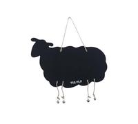 PATKAW Tableau Noir la Maison en Plastique Noir, Double Face Forme Mouton, Panneau Mural Décoratif et Tableau Mémo pour Décoration Murale