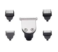 PATKAW Tête de Rasoir Électrique en Métal 4 Peignes de Guidage, Accessoire Compatible pour Tondeuse à Barbe 3 Têtes, Remplacement Solide, Nettoyage à L'eau, Usage Domestique