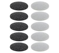 PATKAW Têtes de Meulage en Plastique Design Incurvé Lot de 10 Accessoire Pédicure Adapté la Surface Peau pour Enlever Callosités Mortes pour Râpe Électrique Pied