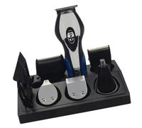 PATKAW Tondeuse pour Hommes Multifonctionnelle avec Batterie Usb, Design Compact en Abs, Kit Complet avec Rasoir Électrique et Coupe-nez pour Entretien Précis Barbe