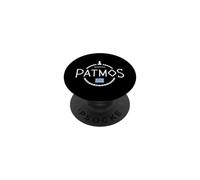 Patmos Grèce Voile Ville Voyage Scène côtière PopSockets PopGrip Adhésif