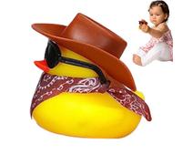 Pato De Goma Con Sombrero De,Pato De Tablero De | Divertido Flotador De Juguete Para Baño Y Decoración Para Salpicadero De Coche,Génial Para Tablero, Relleno De Bolsa De Regalos