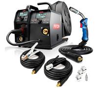 PATON ProMIG-250-15-4 Poste de soudage MIG 3-en-1 230V, - Kit MIG sans gaz avec dévidoir à 4 galets - Poste de soudage inverter pour un soudage rapide et facile