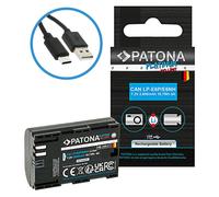 Patona 1361 Batterie Platinum Pour Canon LP-E6NH LP-E6P 2600 mAh Avec USB-C