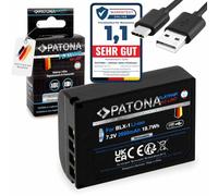 PATONA 1372 Platinum BLX-1 Batterie avec USB-C Input, 2600mAh 18.7Wh 7.2V, Compatible avec Olympus Om-1 Om-3 OM1 OM3 Batterie de Rechange pour modèles BLX1 BL-X1 BL X1 BLX 1