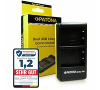 PATONA 1948 Chargeur (USB Dual) pour BLS-5 BLS-50 BLS-1 Batterie Compatible avec Olympus E-450 Om-D E-M10 Mark II III IV Pen E-P3 E-PL2 E-PL3 E-PL5 E-PL6 E-PL7 E-PL8 E-PL9 Pen PM1 PM2 Stylus 1