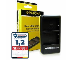 PATONA 1948 Dual Chargeur Photo USB pour Olympus BLS-5 BLS-50 BLS-1