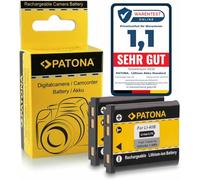 PATONA 2X Batterie Li-40B Li-42B Compatible avec Olympus D630 D720 Pentax D-Li63 Optio L30 Casio NP-80 Fuji Fujifilm NP-45 FinePix J10 Kodak KLIC-7006 Nikon EN-EL10 Coolpix S80 S210 S3000