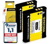 PATONA 2X Batterie pour Olympus Li-50B 700mAh 3.7V 2.6Wh
