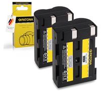 PATONA 2X Batterie Remplacement pour Konica-Minolta NP-400 1300mAh Compatible avec Konica Minolta NP400 Dimage A1 A2 A7 Digital Dynax 5D 7D Samsung GX-10 GX-20 Pentax K10D K20D