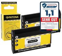 PATONA 2X Batterie Remplacement pour Nikon EN-EL11 Pentax D-Li78 Sanyo DB-L70 VPC-E10 Ricoh DB-80 R50 Compatible avec Nikon Coolpix S550 S560 S600 Olympus C-575 FE-370 X-880 Pentax Optio M50 M60