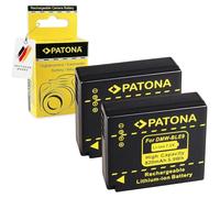 PATONA 2X DMW-BLE9 Batterie 820mAh Compatible avec Panasonic DMW-BLE9E DMW-BLE9PP Lumix DMC GF3 GF5 DMC-S6 S6K GF3C GF3CK GF3CR GF3CT GF3CW GF3K GF3P GF3R GF3T GF3W