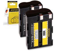 PATONA 2X en-EL3 Batterie 1300mAh / 7.4V / 9.6Wh Compatible avec Nikon D70 D70s D50 D100 Batterie de Rechange pour Les modèles ENEL3 en EL3 avec Protection Contre la Surcharge et Les Courts-Circuits