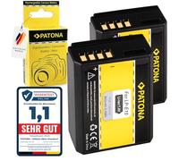 PATONA 2X LP-E10 Batterie 860mAh Compatible avec Canon EOS 1100D 1200D 1300D 2000D 4000D Rebel T3 T5 T6 T9 EOS Kiss X50 X70 X80 1D X Mark 1D X Mark II CanonEOS EOS2000d LP E10 LPE10