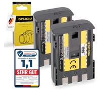 PATONA 2X NB-2L Batterie 600mAh - Remplace Canon NB-2L/NB-2LH - pour EOS 350D 400D, PowerShot G7 G9 S40-S80, caméscopes MV/MD/ZR/HG10/HV40, Rebel XT/XTi - Garde Vos Canon Classiques en Vie