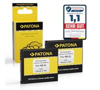 PATONA 2X NB-8L Batterie 740mAh pour Canon PowerShot A3300 is