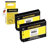 PATONA 2X NP-48 Batterie (850mAh / 3.6V / 3.1Wh) Compatible avec Fuji FujiFilm XQ1, XQ2, NP48
