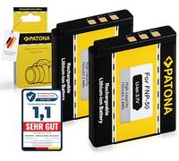 PATONA 2X NP-50 Batterie 750mAh pour Fujifilm FinePix X10 X20 XF1