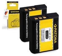 PATONA 2X NP-BG1 Batterie 1000mAh Compatible avec Sony CyberShot DSC H3 H7 H9 H10 H20 H50 H55 H70 H90 N1 N2 T20 T25 T100 W30 W35 W50 W55 W70 W80 W85 DSC-HX5 HX5V HX30V WX1 Cyber Shot NPBG1 NP BG1