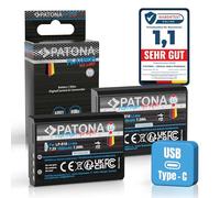 PATONA 2X Platinum Batterie LP-E10 1020mAh USB-C Input Compatible avec Canon EOS 1100D 1200D 1300D 2000D 4000D Rebel T3 T5 T6 T9 Kiss X50 X70 X80 1DX 1D X Mark II LP E10 LPE10