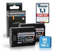 PATONA 2X Platinum Batterie pour Sony NP-FZ100 FZ100 2600mAh avec USB-C