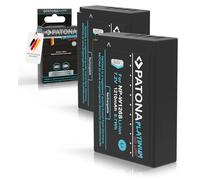 PATONA 2X Platinum NP-W126s Batterie 1140mAh Compatible avec Fuji Fujifilm XM5 X100F X100V X100VI XA1 XA2 XA3 XA5 XS10 XT3 XT20 XT30 II XT5 XT50 X-M5 X-S10 X-T3 X-T50 NP W126s NPW126s NP-W126