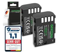 PATONA 2X Premium Batterie DMW-BLF19 (2400 mAh) - Remplacement pour Panasonic DMW-BLF19E - Compatible avec Lumix G9 GH5 GH5S GH4 GH3 & Sigma BP-61 - Pack Double pour vidéastes