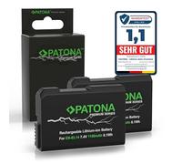 PATONA 2X Premium Batterie pour Nikon EN-EL14 ENEL14 1100mAh