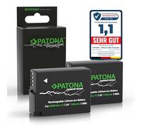 PATONA 2X Premium Batterie pour Panasonic DMW-BLC12 BLC12E 1100mAh 7.2V | Batterie pour DMC FZ200 FZ300 FZ330 FZ1000 FZ2000 G5 G6 G7 G70 G81 G85 G91 GH2 GX8, 100% identique à l'original
