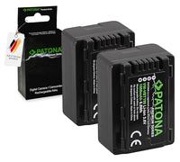 PATONA 2X Premium Batterie pour Panasonic VW-VBT190 VBT380 VBK180 VBK360 | Batterie pour HC V110 V120 V250 V380 V550 V750EB V770EB VX870 VXF999 WX979 HDC HS60 SD80 TM60 SDR H85 T50 VBT380