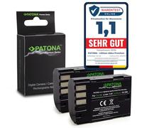 PATONA 2X Premium Batterie Remplacement pour Pentax D-Li90 2040mAh Compatible avec Pentax 645D K1 K-01 K3 K3 II K32 K3II K-3 Mark III K5 K-5 II K52 K5II K7 K-7 DSLR DLi90 Li-90 Battery Pack
