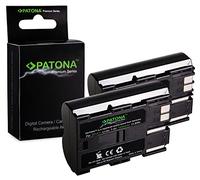 PATONA 2X Premium BP-511 Batterie 1600mAh Compatible avec Canon PowerShot G1 G2 G3 G5 G6 Pro 90 90is Pro1 EOS 5D 10D 20D 20Da 30D 40D 50D 300D 300V D60 Battery Pack BP511 BP 511