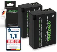 PATONA 2X Premium DMW-BLC12 DMW-BLC12E Batterie 1100mAh Compatible avec Panasonic Lumix DMC FZ200 FZ300 FZ330 FZ1000 FZ2000 G5 G6 G7 G70 G81 G85 G91 GH2 GX8 GX8A GX8H GX8K DMWBLC12 DMW BLC 12 E