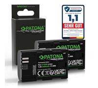 PATONA 2X Premium LP-E6N Batterie (2400mAh 7.2V 17.3Wh) Compatible avec Canon EOS 5D Mark II III IV 5DS R5 R 6D 7D 60D 60Da 70D 80D 90D XC10 XC15 LPE6N LP-E6
