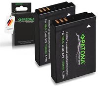 PATONA 2X Premium NB-5L Batterie (1100mAh / 3.7V / 4.1Wh) Compatible avec Canon IXY Digital 1000 800 900 IXUS 90 800 850 860 870 is PowerShot S100 S110 SX200 SX220 SX230 HS SD900 ELPH NB5L