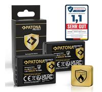 PATONA 2X Protect Batterie pour Olympus BLX-1 BLX1 2400mAh | Batterie pour OM-1, OM1, OM-3, OM3, NTC-Sensor & étui protecteur, 100% identique à l'original