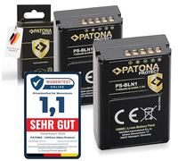 PATONA 2X Protect Batterie pour Olympus PS-BLN1 BLN-1 BLN1, 1140mAh 7.6V