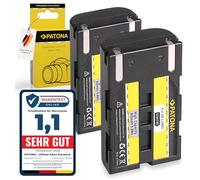 PATONA 2X SB-LSM80 Batterie de Rechange 800mAh Compatible avec Samsung Camcorder SC-D263 D351 D352 D353 D354 D355 D371 D372 D375 D453 D455 D457 D963 VP-D351 D352 D361 D362 D363 SB LSM80 LSM-80