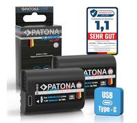 PATONA 2X USB-C Platinum Batterie pour Panasonic DMW-BLK22 BLK22E 2600mAh