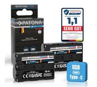 PATONA 2X USB-C Platinum Batterie pour Sony NP-FM500H FM500, 2600mAh 7.2V