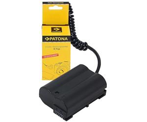 PATONA 9406 D-Tap Dummy Batterie EN-EL15 EN-EL15b EN-EL15c - Remplacement pour Nikon VP-EP5B - Bloc d'alimentation Chargeur coupleur D-Tap avec câble à Ressort