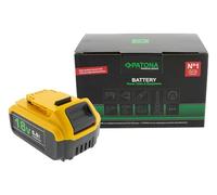 PATONA Batterie de qualité supérieure pour DeWalt DCB184 18 V XR 5,0 Ah