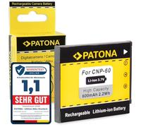 PATONA Batterie de Remplacement pour Casio NP-60, NP60 Compatible avec Exilim EX-FS10 EX-S12 EX-Z9 EX-Z19 EX-Z20 EX-Z21 EX-Z22 EX-Z25 EX-Z80 EX-Z85 EX-Z90