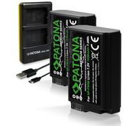 PATONA® Batterie de remplacement Premium pour Sony NP-FW50 avec double chargeur USB pour DSC RX10, Alpha 6100 6300 6500, Alpha 7 NEX 3 5 6 7 SLT A55 A3000 2x FW50